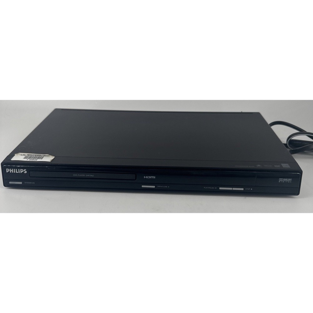 Philips DVD Player‎ w/HDMI Dolby Digital DVP3962/37 Tested Works No Remote